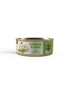 Amity Hypoallergen Chicken with peas with flaxseed oil 80 g adult nedves macskatáp