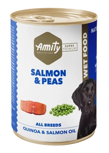 Amity Hypoallergen Salmon-Peas Kutya Konzerv 400 g