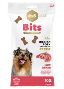 Amity Hypoallergen Bits Iberian Pork-Serrano Ham Jutalomfalat 100 g