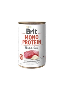 Brit Care Mono Protein Marha barna rizzsel Konzerv kutyatáp 400 g