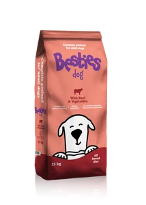 Besties Dog marha zöldséggel száraz kutyatáp 15 kg