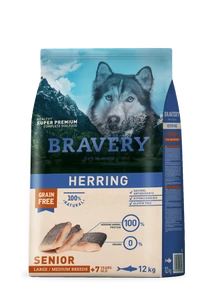 Bravery Senior Herring Large/Medium Breeds 12kg kutyatáp