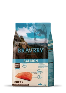 Bravery Salmon Puppy Large/Medium Breeds 4 kg kutyatáp