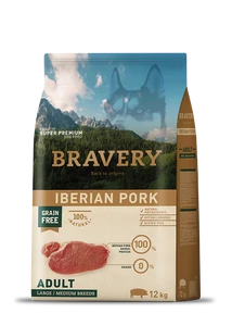 Bravery Iberian Pork Adult Large/Medium Breeds 4 kg kutyatáp