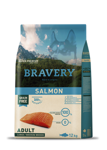 Bravery Salmon Adult Large/Medium Breeds 12 kg kutyatáp