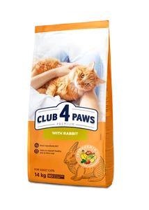 CLUB 4 PAWS Premium Nyúlhúsos Száraz Macskaeledel 14 kg