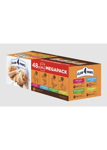 CLUB 4 PAWS Premium Set No. 3 Nedves Macskaeledel pack (48х85 g), 4,08 kg