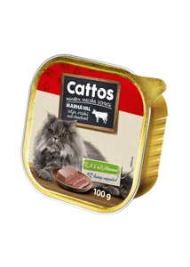 Cattos Alucup macskaeledel marha 100g