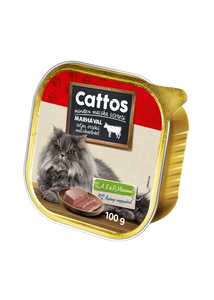 Cattos Alucup macskaeledel marha 100g