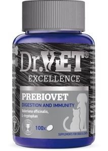 Dr. Vet Prebiovet táplálékiegészítő kutyáknak és macskáknak PREBIO 100 db