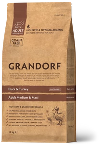 GRANDORF Duck and Sweet Potato Adult Medium and Maxi 10 Kg száraz kutyatáp