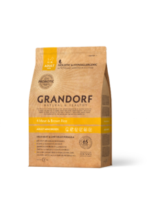GRANDORF 4 Meat and Brown Rice - Adult MIni Breeds - 3 Kg száraz kutyatáp