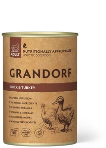 GRANDORF Duck and Sweet Potato Adult 400g konzerv kutyatáp