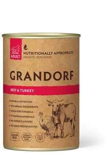 GRANDORF Beef and Sweet Potato Adult 400g konzerv kutyatáp