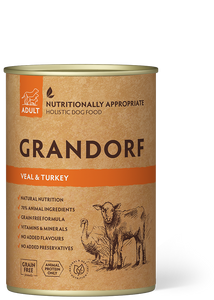 GRANDORF Veal and Sweet Potato Adult 400g konzerv kutyatáp