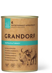 GRANDORF Buffalo and Sweet Potato Adult 400g konzerv kutyatáp