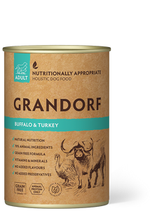 GRANDORF Buffalo and Sweet Potato Adult 400g konzerv kutyatáp