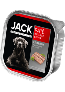 Jack gabonamentes marha, máj pástétom kutya konzerv 150 g