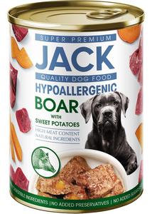 Jack hipoallergén pástétom konzerv 400g vaddisznóhús édesburgonyával