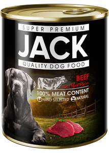 Jack konzerv 100% marhahús 800 g kutya