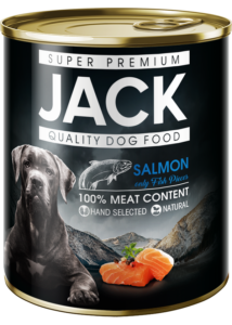 Jack konzerv 100% lazac 800 g kutya