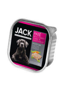 Jack gabonamentes pulyka, vad - zöldség pástétom kutya konzerv 150 g