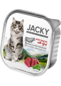 Jacky alutálka ragu marha 100 g felnőtt macskáknak