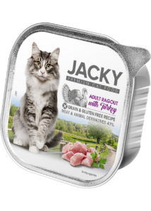 Jacky alutálka ragu pulyka 100 g felnőtt macskáknak
