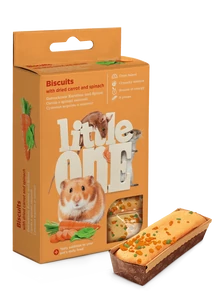 Little One Süti kisemlősöknek sárgarépával és spenóttal 5x7 g