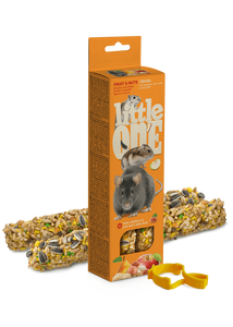 Little One dupla rúd kisemlősöknek gyümölccsel és mogyoróval 2x60 g