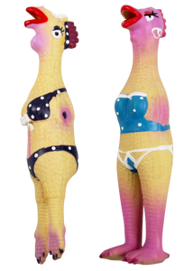 Pawise kutyajáték latex vicces csirke 24 cm