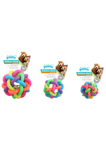 Pawise kutyajáték rainbow fogtisztító labda L