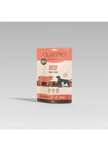 QUATTRO Meat Jerky Jutalomfalat Felnőtt Kutyáknak - Marhahús Filék 130 g