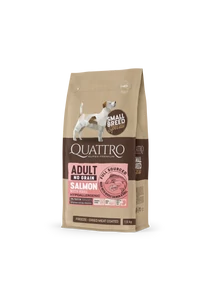 QUATTRO Hypoallergenic SMALL BREED ADULT SALMON-KRILL kutyatáp 1,5kg
