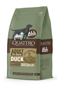QUATTRO grain-free feed for all breeds of adult dogs with duck kutyatáp 12 kg