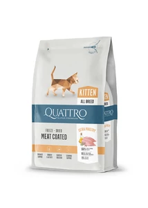 QUATTRO KITTEN Super Premium macskatáp kölyökmacskáknak csirkével 1,5 kg