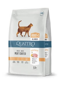 QUATTRO CAT Super Premium macskatáp felnőtt macskáknak csirkével 1,5 kg