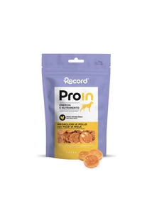 RECORD ProIn Jutalomfalat Kutyáknak Medaglioni Csirke és Alma 75 g 