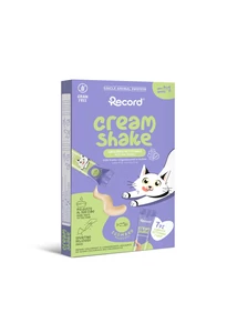 RECORD CREAM SHAKE INTESTINAL CARE Funkcionális Jutalomfalat Macskáknak Makrélás 7x12 g RECORD CREAM SHAKE INTESTINAL CARE Funkcionális Jutalomfalat Macskáknak Makrélás 7x12 g