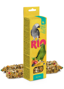 RIO Dupla Rúd Kiegészítő madáreleség bogyós byümölcsökkel óriás papagájoknak 2x90 g