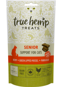 True Hemp Senior Cat treats - jutalomfalat macskáknak - idős macskáknak - 50 g