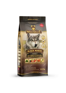 Wolfsblut Black Marsh Adult Vízibivaly Édesburgonyával száraz kutyatáp 12,5 kg