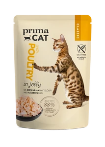 PrimaCat Classics alutasakos macskaeledel Szárnyas zselében 85 g