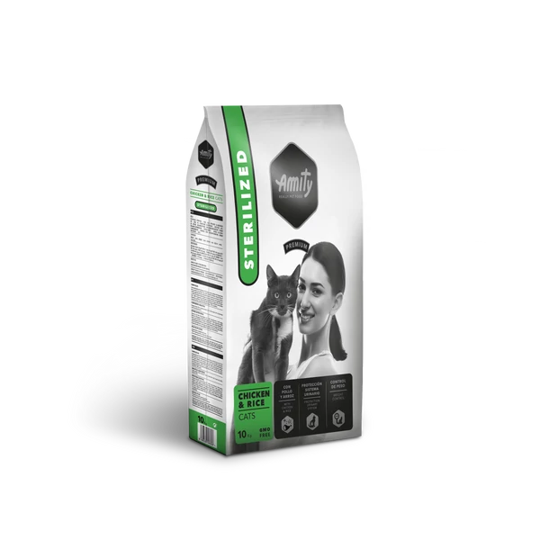 Amity Premium Cats Chicken-Rice Sterilized 10 kg macskatáp