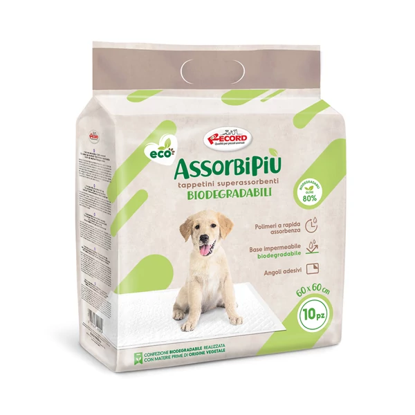 AssorbiPiu ECO biológiailag lebomló kutyapelenka M 60x60, 10 db/cs