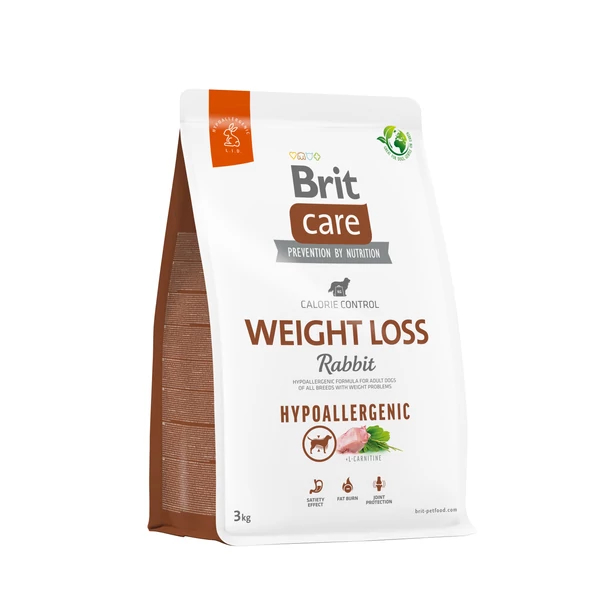 Brit Care Hipoallergén Nyúl Weight Loss Kutyatáp 3 kg