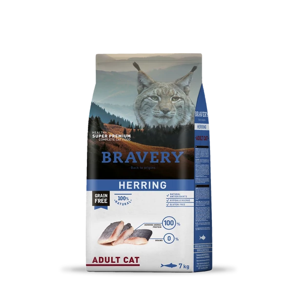 Bravery Cat Herring Adult 7 kg macskatáp