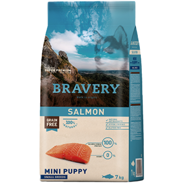 Bravery Salmon Mini Puppy Small Breeds 7 kg kutyatáp