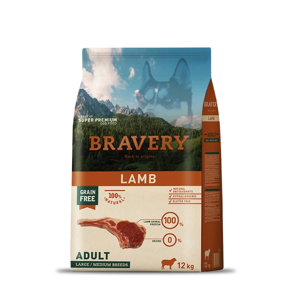 Bravery Lamb Adult Large/Medium Breeds 4 kg kutyatáp