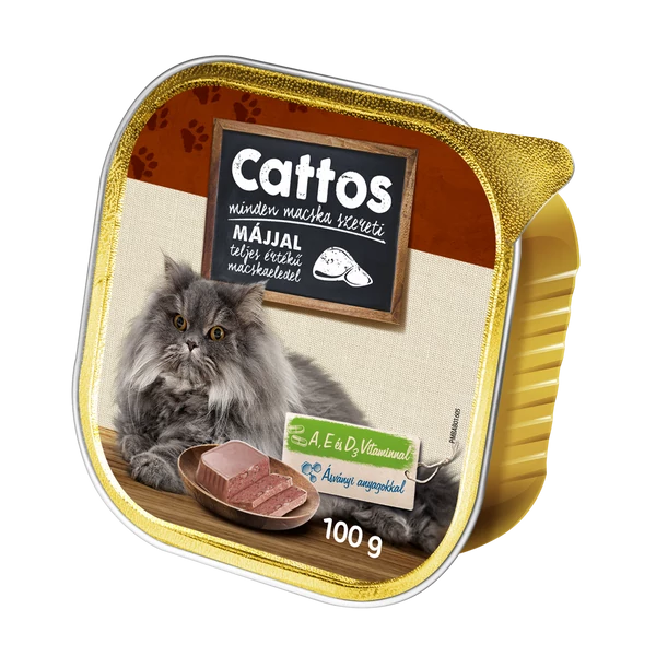 Cattos Alucup macskaeledel májas 100g